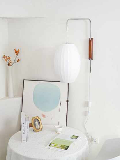 Modern Wall Lamp Sconce with Pull Cord | Adjustable Wall Light for Bedroom