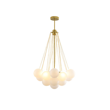 Modern Frosted Glass Ball Chandelier | Luxury Ceiling Lamp for Living Room & Bedroom