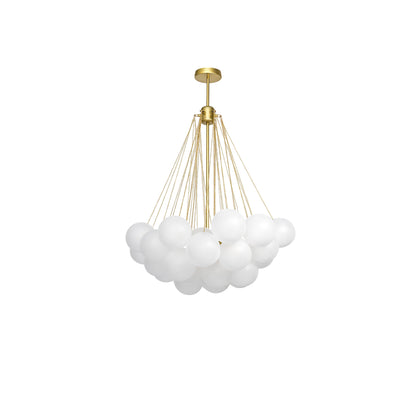 Modern Frosted Glass Ball Chandelier | Luxury Ceiling Lamp for Living Room & Bedroom