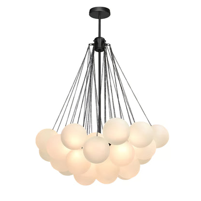 Modern Frosted Glass Ball Chandelier | Luxury Ceiling Lamp for Living Room & Bedroom