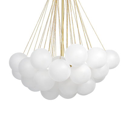 Modern Frosted Glass Ball Chandelier | Luxury Ceiling Lamp for Living Room & Bedroom
