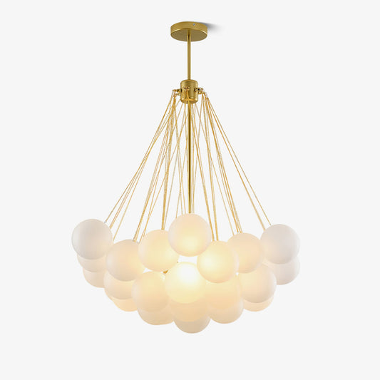 Modern Frosted Glass Ball Chandelier | Luxury Ceiling Lamp for Living Room & Bedroom