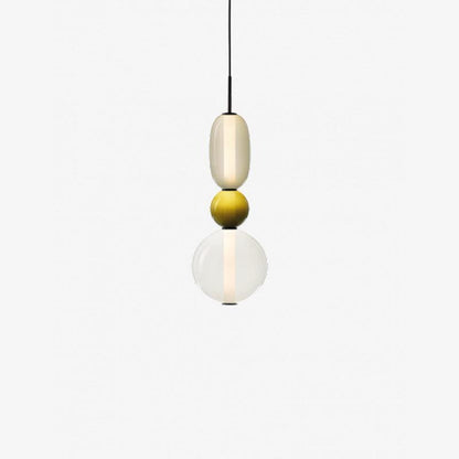 Coloured Glass Pendant Ceiling Lamp | Modern Chandelier Light for Dining and Living