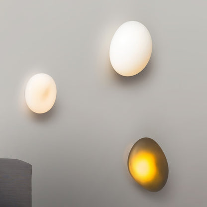 Pebble Glass Wall Lamp | Modern Bedroom and Living Room Sconce