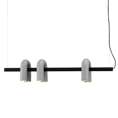 Modern U-Shape Ceiling Lamp | Playful LED Chandelier for Living Room