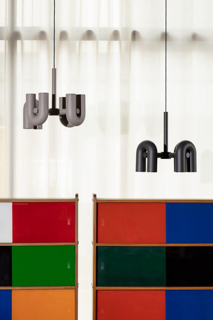 Modern U-Shape Ceiling Lamp | Playful LED Chandelier for Living Room