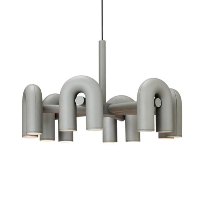 Modern U-Shape Ceiling Lamp | Playful LED Chandelier for Living Room