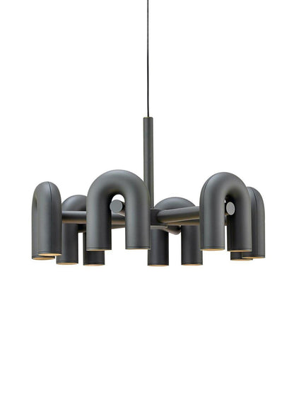 Modern U-Shape Ceiling Lamp | Playful LED Chandelier for Living Room