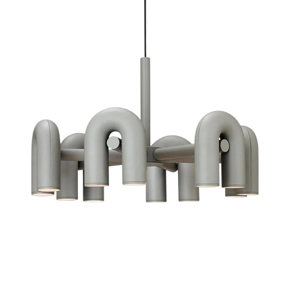 Bauhaus Chandelier | Modern Geometric Ceiling Light for Dining Room and Living Room