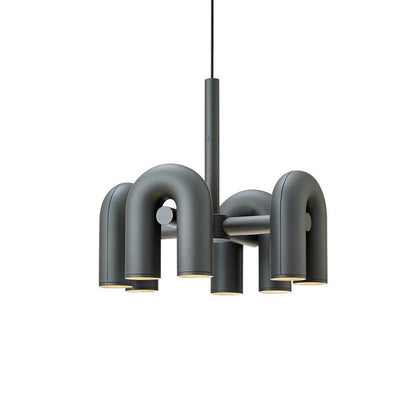 Modern U-Shape Ceiling Lamp | Playful LED Chandelier for Living Room