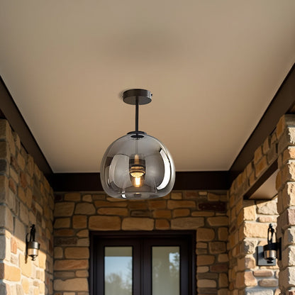 Modern Glass Ceiling Light | Contemporary Bedroom Living Room Ceiling Lamp