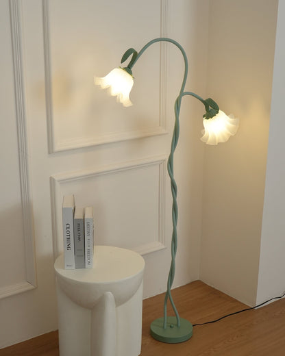 Floral Inspired Floor Lamp | Elegant Standing Light for Living Room