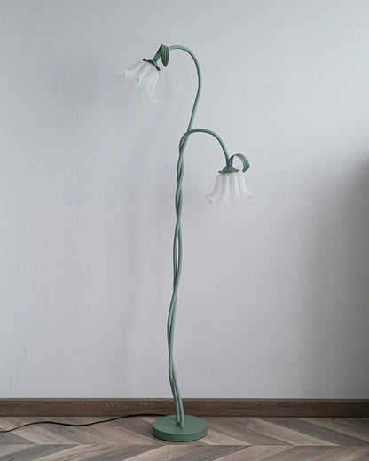 Floral Inspired Floor Lamp | Elegant Standing Light for Living Room