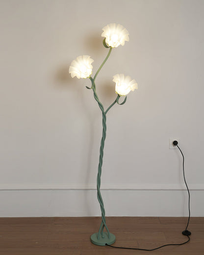 Floral Inspired Floor Lamp | Elegant Standing Light for Living Room