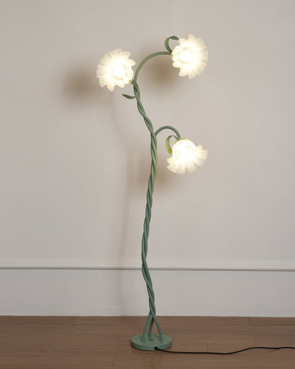 Floral Inspired Floor Lamp | Elegant Standing Light for Living Room