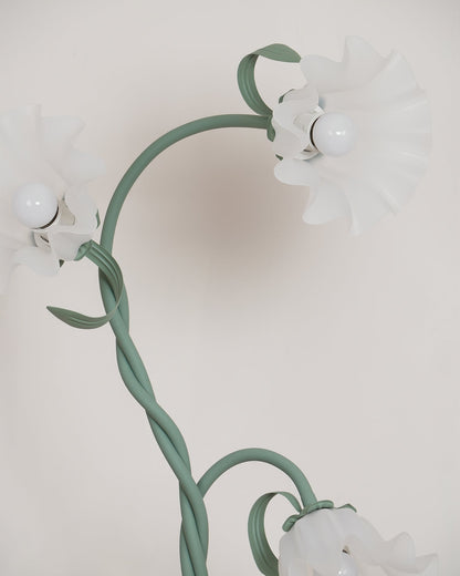 Floral Inspired Floor Lamp | Elegant Standing Light for Living Room