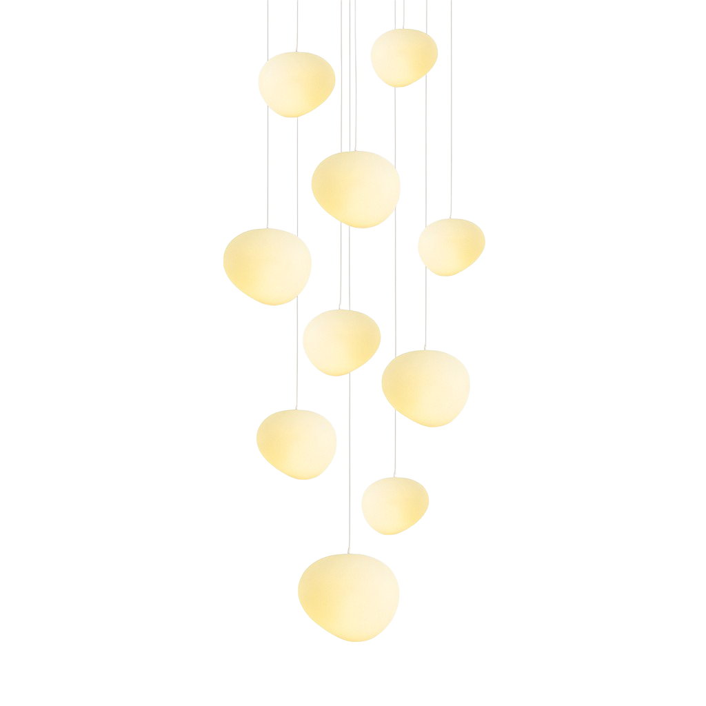 Nordic Staircase Chandelier | Modern LED Ceiling Light for Hallway and Entryway