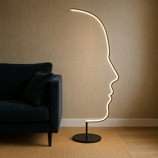 Modern Sculptural Floor Lamp | Artistic Standing Light for Living Room and Bedroom