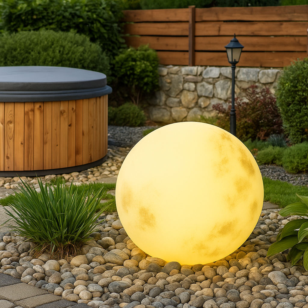 Solar Garden Lamp Moon | Outdoor LED Light