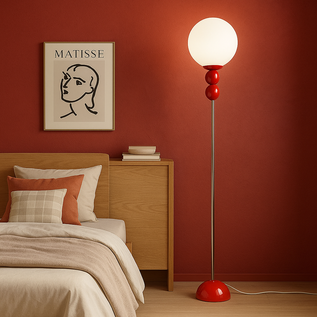 Mid-Century Modern Floor Lamp for Living Room | LED Standing Light