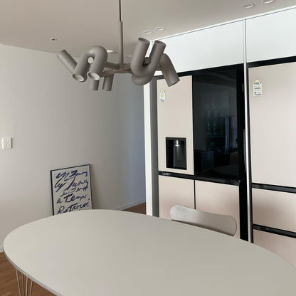 Modern U-Shape Ceiling Lamp | Playful LED Chandelier for Living Room