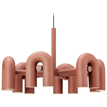 Modern U-Shape Ceiling Lamp | Playful LED Chandelier for Living Room