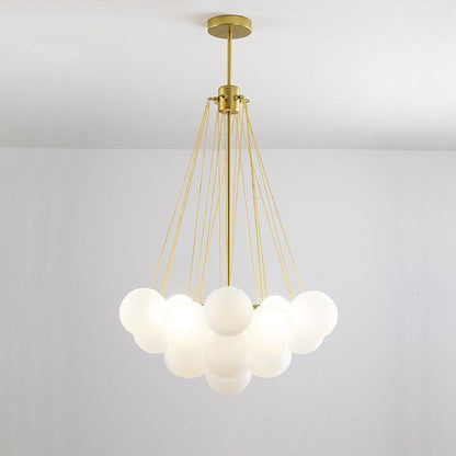 Modern Frosted Glass Ball Chandelier | Luxury Ceiling Lamp for Living Room & Bedroom