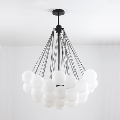 Modern Frosted Glass Ball Chandelier | Luxury Ceiling Lamp for Living Room & Bedroom