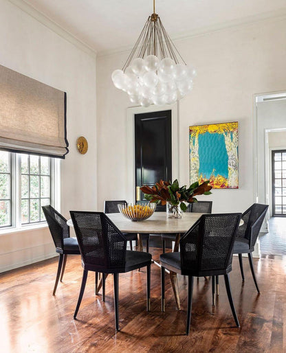 Modern Frosted Glass Ball Chandelier | Luxury Ceiling Lamp for Living Room & Bedroom