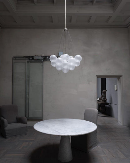 Modern Frosted Glass Ball Chandelier | Luxury Ceiling Lamp for Living Room & Bedroom