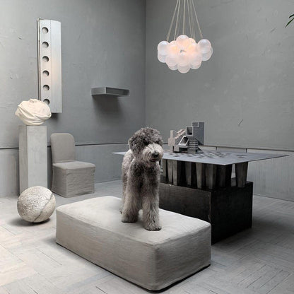 Modern Frosted Glass Ball Chandelier | Luxury Ceiling Lamp for Living Room & Bedroom