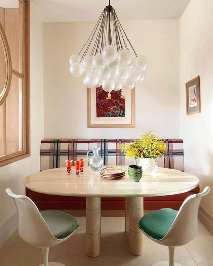 Modern Frosted Glass Ball Chandelier | Luxury Ceiling Lamp for Living Room & Bedroom
