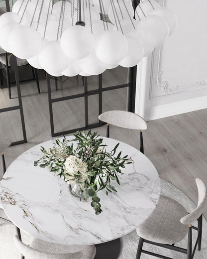 Modern Frosted Glass Ball Chandelier | Luxury Ceiling Lamp for Living Room & Bedroom