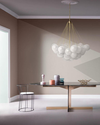 Modern Frosted Glass Ball Chandelier | Luxury Ceiling Lamp for Living Room & Bedroom