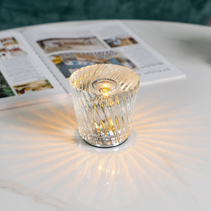 Crystal Diamond Table Lamp | Elegant Rechargeable Decorative Light