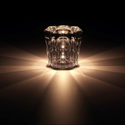 Crystal Diamond Table Lamp | Elegant Rechargeable Decorative Light