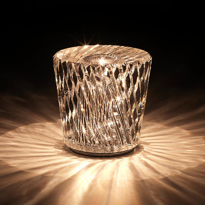 Crystal Diamond Table Lamp | Elegant Rechargeable Decorative Light