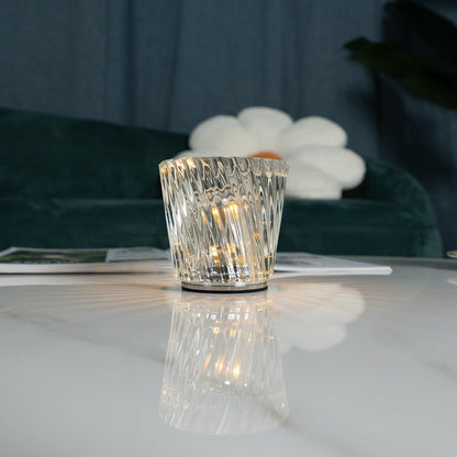 Crystal Diamond Table Lamp | Elegant Rechargeable Decorative Light