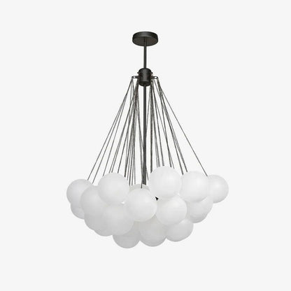 Modern Frosted Glass Ball Chandelier | Luxury Ceiling Lamp for Living Room & Bedroom
