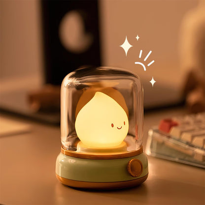 Vintage LED Night Light | Adjustable Bedside Table Lamp
