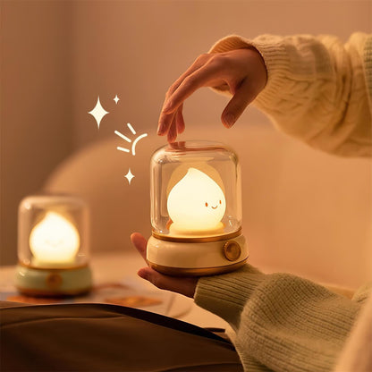Vintage LED Night Light | Adjustable Bedside Table Lamp