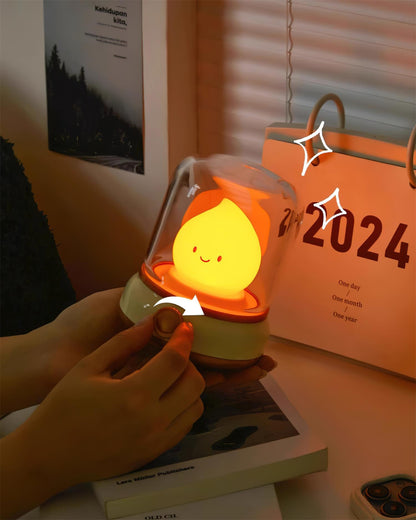 Vintage LED Night Light | Adjustable Bedside Table Lamp