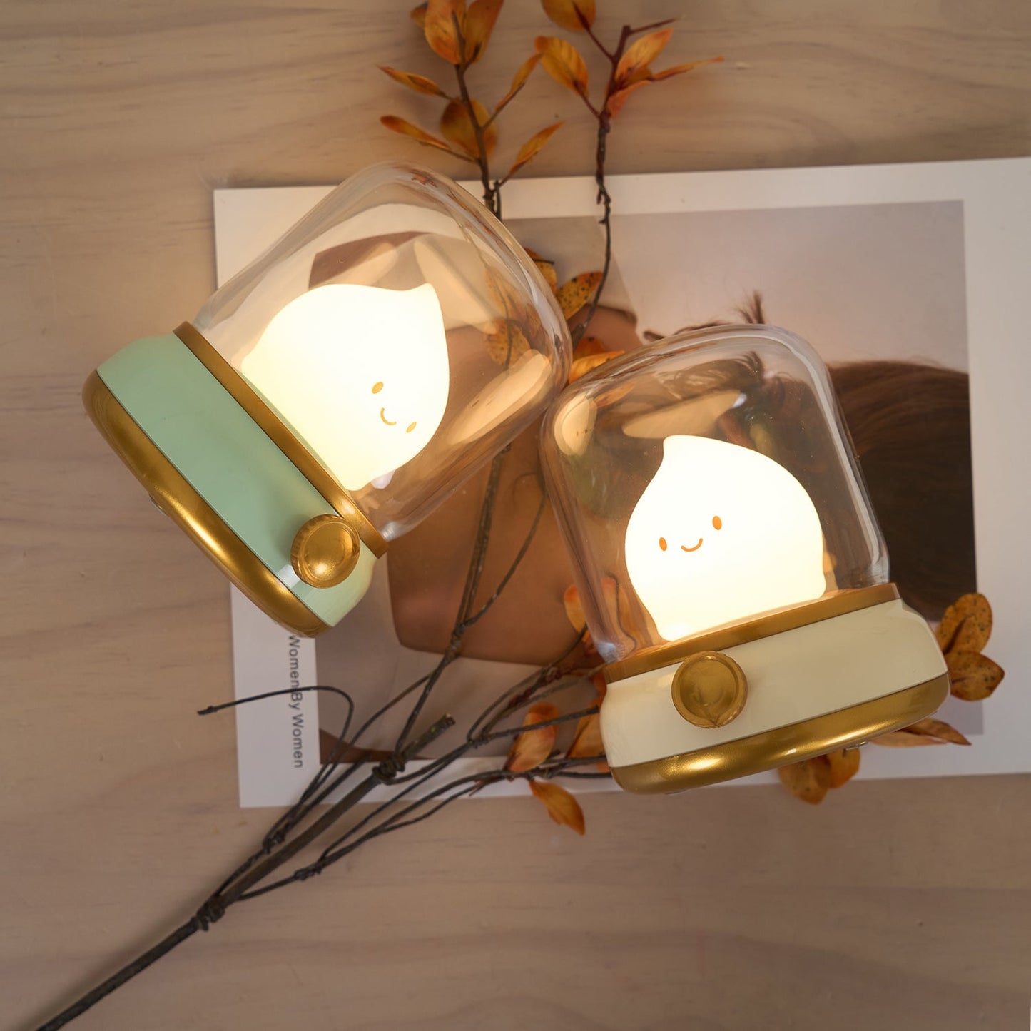 Vintage LED Night Light | Adjustable Bedside Table Lamp