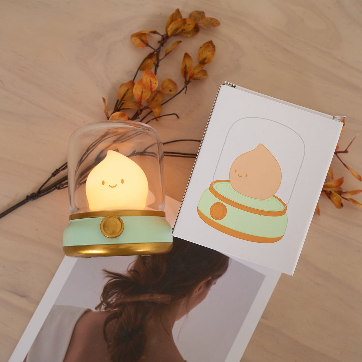 Vintage LED Night Light | Adjustable Bedside Table Lamp