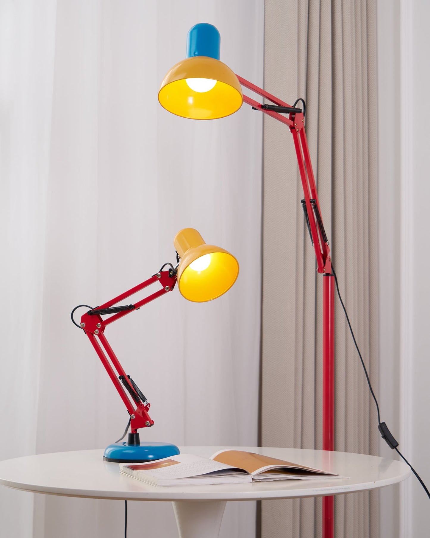 Adjustable Modern Floor Lamp | Colourful Standing Light for Living Room