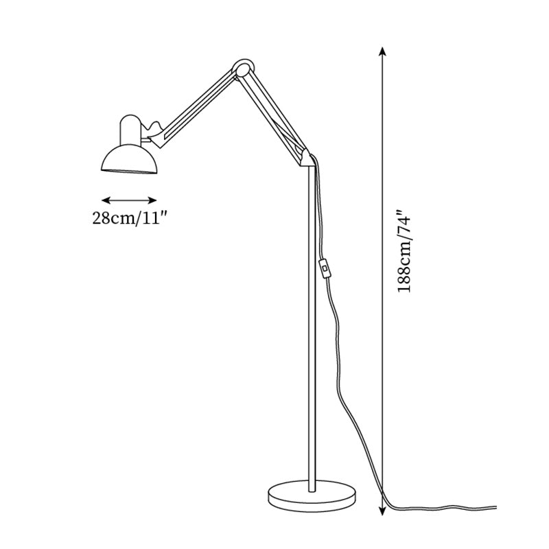 Adjustable Modern Floor Lamp | Colourful Standing Light for Living Room