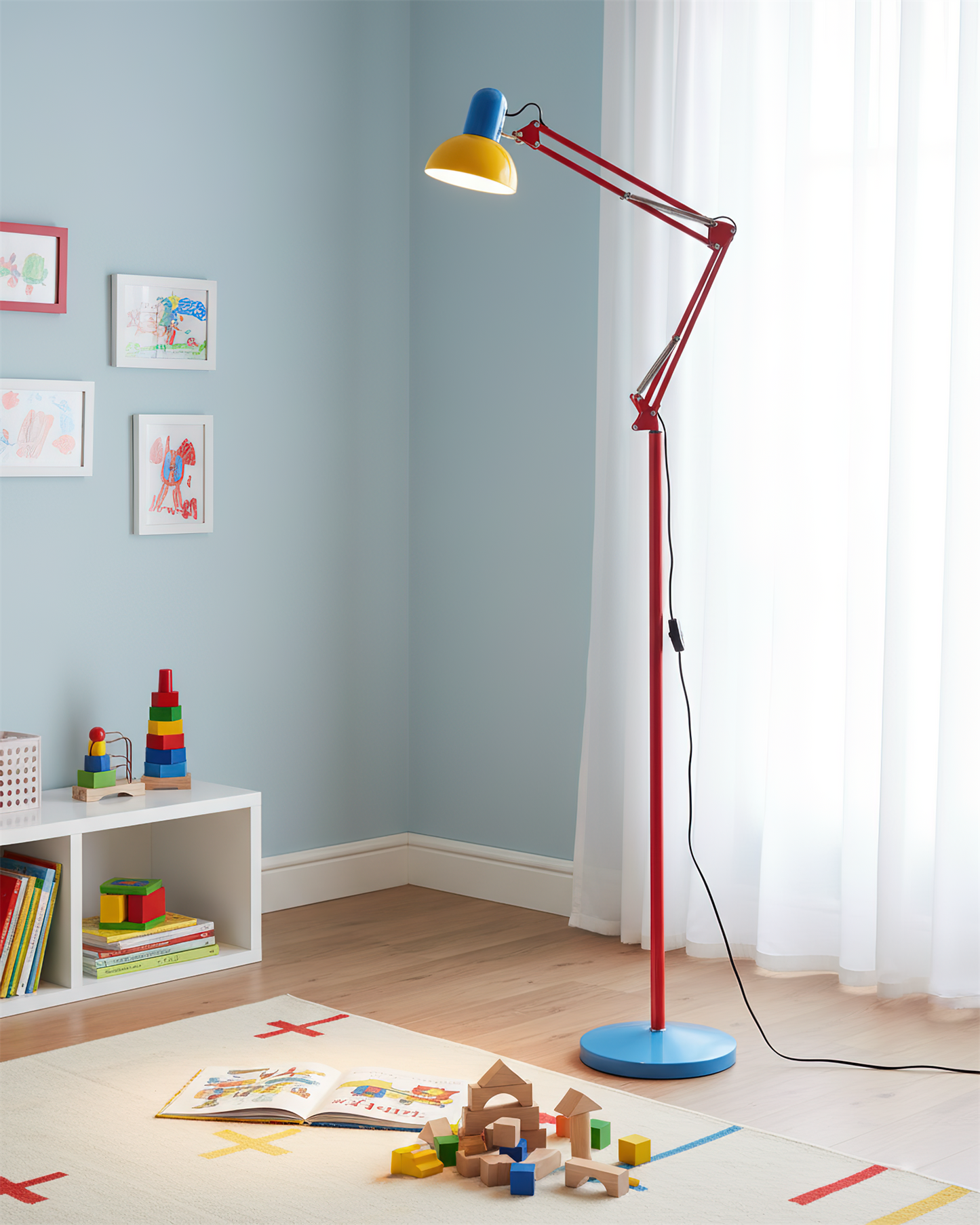 Adjustable Modern Floor Lamp | Colourful Standing Light for Living Room