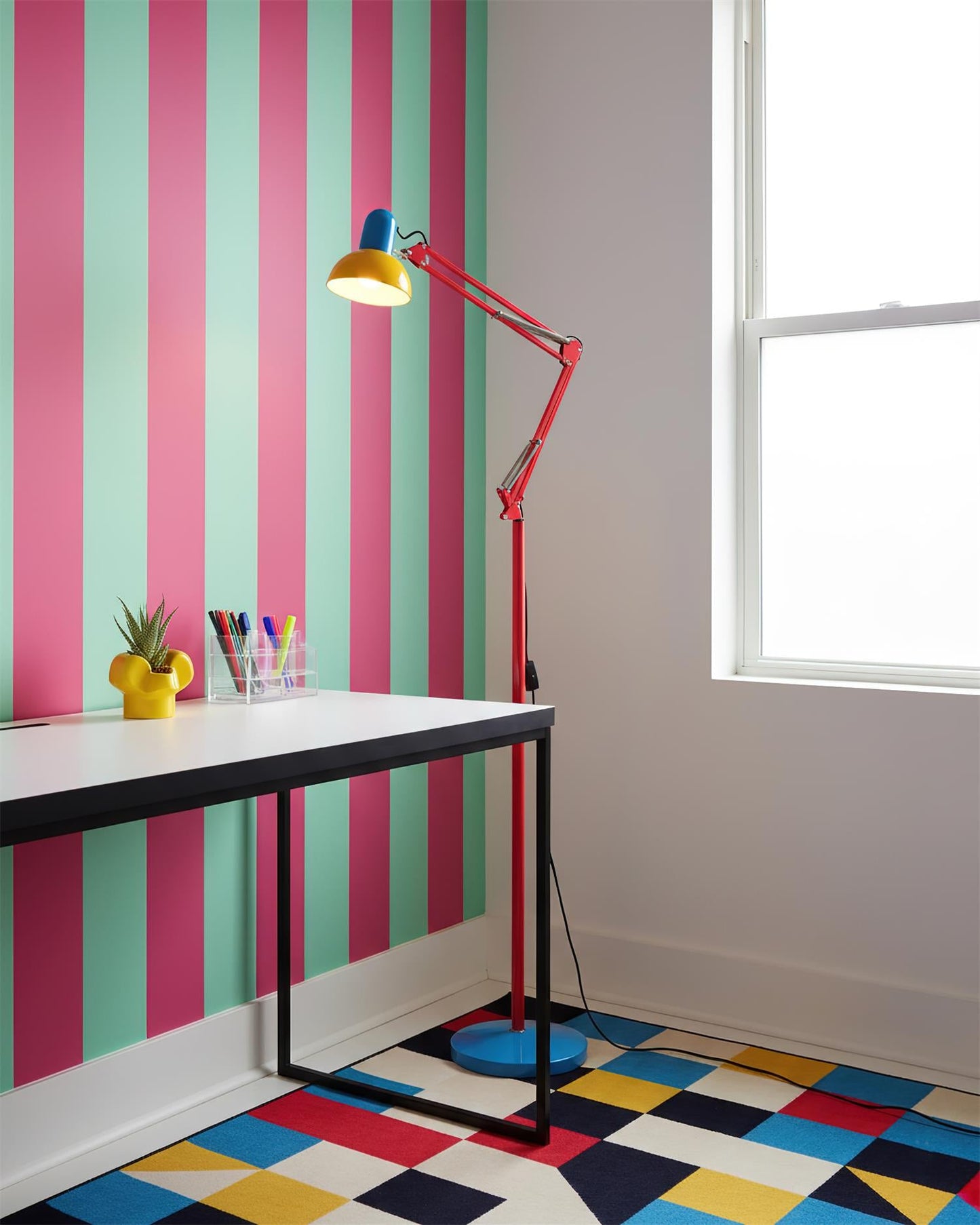 Adjustable Modern Floor Lamp | Colourful Standing Light for Living Room