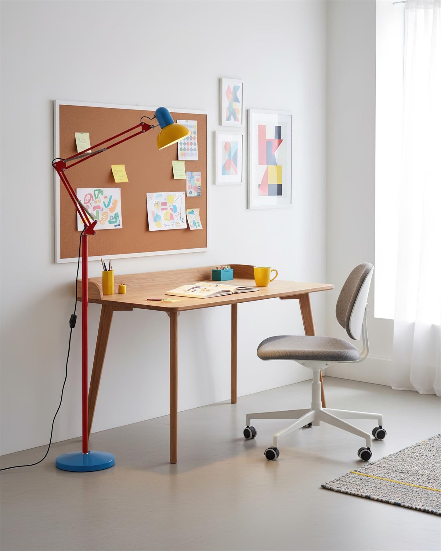Adjustable Modern Floor Lamp | Colourful Standing Light for Living Room