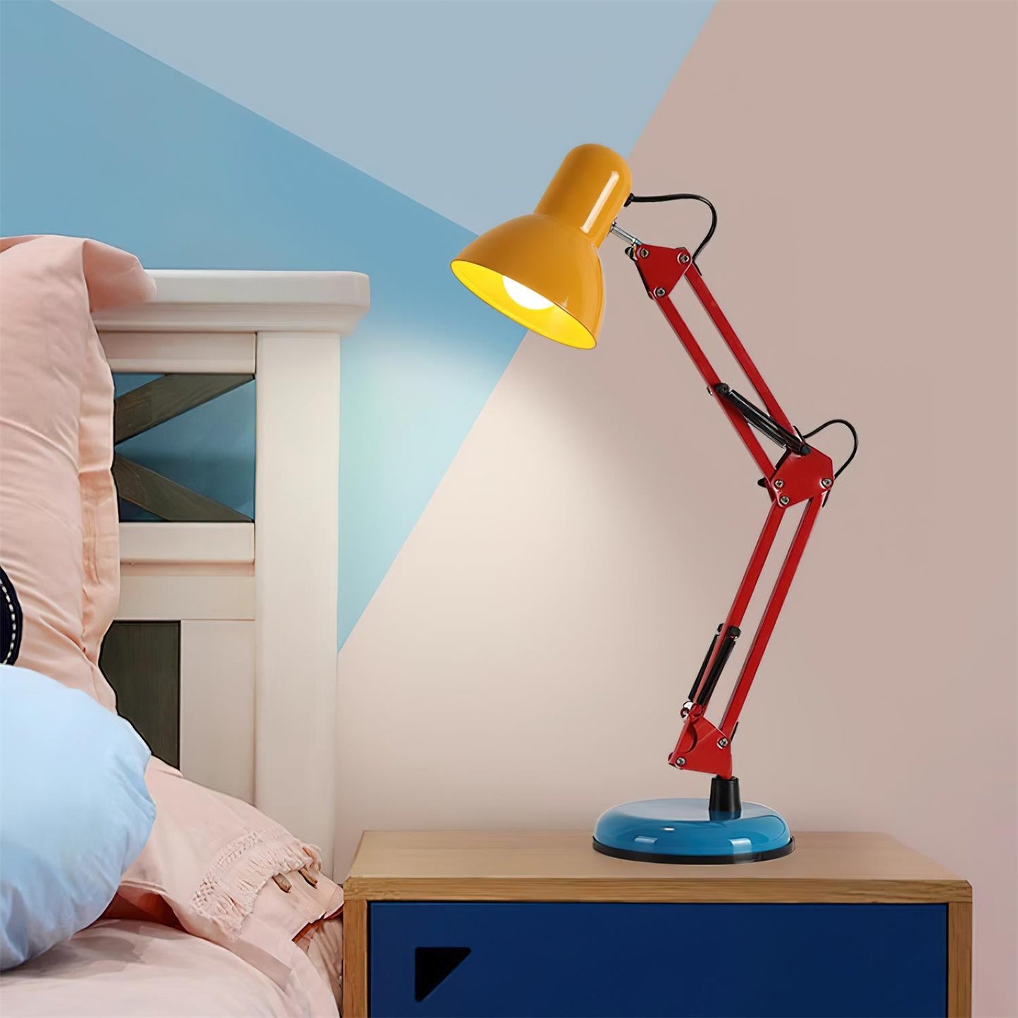 Adjustable Modern Desk Lamp | Colourful Table Lamp with Flexible Arm